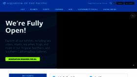 What Aquariumofpacific.org website looked like in 2021 (2 years ago)