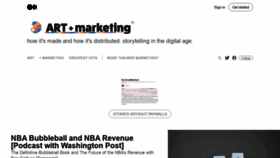 What Artplusmarketing.com website looked like in 2021 (2 years ago)