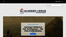 What Academyofideas.com website looked like in 2021 (2 years ago)