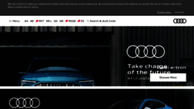 What Audi.in website looked like in 2021 (2 years ago)