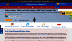 What Americanvisitorinsurance.com website looked like in 2021 (2 years ago)