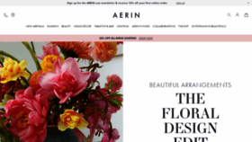 What Aerin.com website looked like in 2021 (2 years ago)