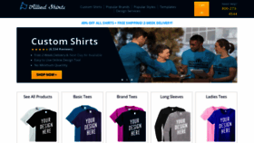 What Alliedshirts.com website looked like in 2021 (2 years ago)