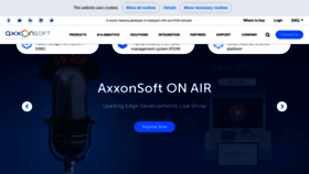What Axxonsoft.com website looked like in 2021 (2 years ago)