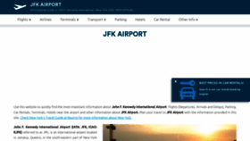 What Airport-jfk.com website looked like in 2021 (2 years ago)