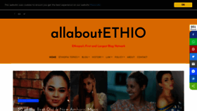 What Allaboutethio.com website looked like in 2021 (2 years ago)