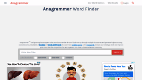 What Anagrammer.com website looked like in 2021 (2 years ago)