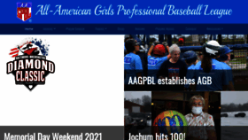 What Aagpbl.org website looked like in 2021 (4 years ago)