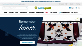 What Accuquilt.com website looked like in 2021 (2 years ago)