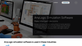 What Anylogic.com website looked like in 2021 (2 years ago)