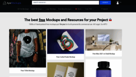 What Apemockups.com website looked like in 2021 (4 years ago)