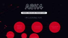 What Ask4.com website looked like in 2021 (2 years ago)