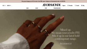 What Adornmonde.com website looked like in 2021 (2 years ago)