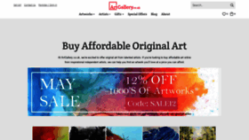 What Artgallery.co.uk website looked like in 2021 (4 years ago)