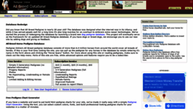 What Allbreedpedigree.com website looked like in 2021 (2 years ago)