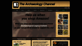 What Archaeologychannel.org website looked like in 2021 (4 years ago)