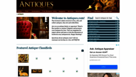 What Antiques.com website looked like in 2021 (2 years ago)