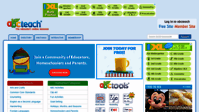 What Abcteach.com website looked like in 2021 (2 years ago)