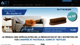 What Art-cuir.fr website looked like in 2021 (2 years ago)