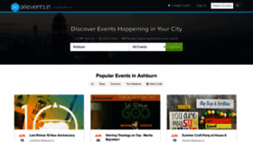What Allevents.in website looked like in 2021 (4 years ago)