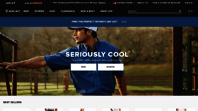What Ariat.com website looked like in 2021 (2 years ago)