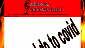 What Allhallowsfaire.com website looked like in 2021 (2 years ago)