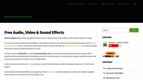 What Audiosoundclips.com website looked like in 2021 (2 years ago)