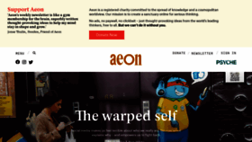 What Aeon.co website looked like in 2021 (2 years ago)
