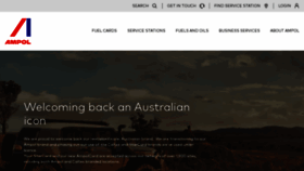 What Ampol.com.au website looked like in 2021 (2 years ago)