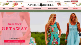 What Aprilcornell.com website looked like in 2021 (2 years ago)