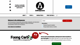 What Anthropocenemagazine.org website looked like in 2021 (2 years ago)