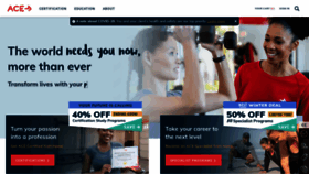 What Acefitness.org website looked like in 2021 (4 years ago)