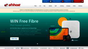 What Afrihost.com website looked like in 2021 (2 years ago)