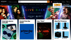 What Amazon.ca website looked like in 2021 (2 years ago)