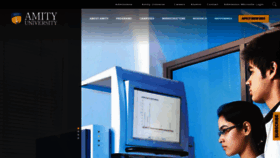 What Amity.edu website looked like in 2021 (5 years ago)
