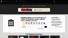 What Archive.org website looked like in 2021 (2 years ago)