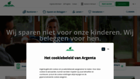 What Argenta.be website looked like in 2021 (4 years ago)