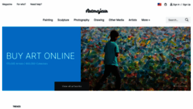 What Artmajeur.com website looked like in 2021 (2 years ago)