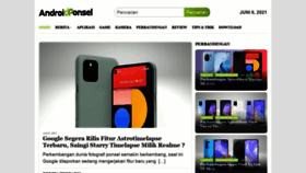 What Androidponsel.com website looked like in 2021 (2 years ago)