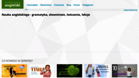 What Ang.pl website looked like in 2021 (2 years ago)