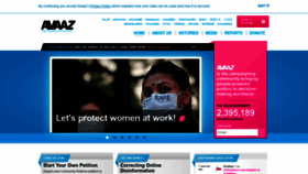 What Avaaz.org website looked like in 2021 (2 years ago)