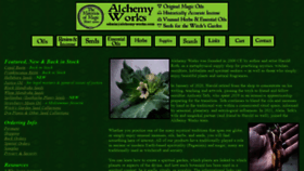 What Alchemy-works.com website looked like in 2021 (2 years ago)