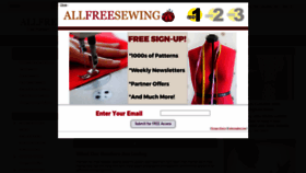What Allfreesewing.com website looked like in 2021 (2 years ago)