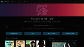 What Artfight.net website looked like in 2021 (2 years ago)