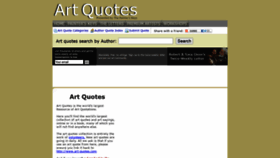 What Art-quotes.com website looked like in 2021 (2 years ago)