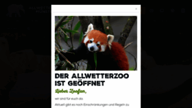 What Allwetterzoo.de website looked like in 2021 (2 years ago)