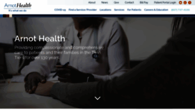 What Arnothealth.org website looked like in 2021 (2 years ago)