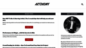 What Artonomy.co website looked like in 2021 (2 years ago)