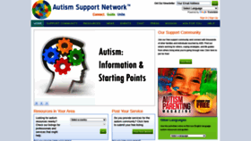 What Autismsupportnetwork.com website looked like in 2021 (2 years ago)