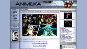 What Animeka.com website looked like in 2021 (2 years ago)